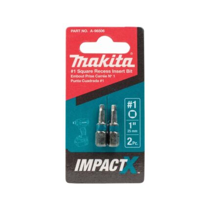 MAKITA A-96506 #1 SQUARE BIT 2PK