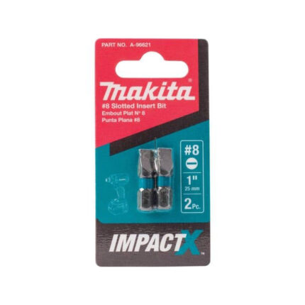 MAKITA A-96621 #8 SLOTTED BIT 2PK