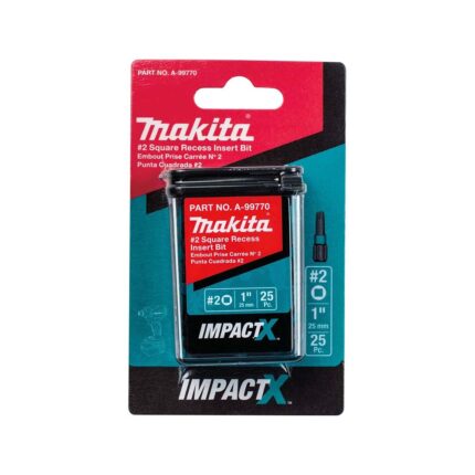 MAKITA A-99770 #2 SQUARE BIT 25PK