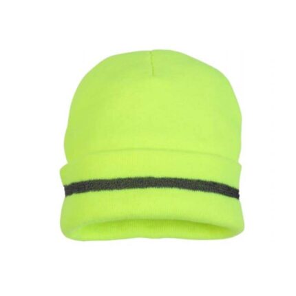 PYRAMEX HI-VIS LIME KNIT CAP RH110