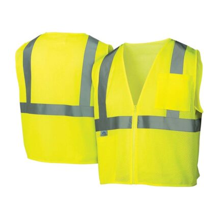 PYRAMEX RVZ2110M HI-VIS LIME VEST M