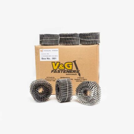 V&G FASTENERS 8TX 2" X 3/8'' COIL NAILS RING SHANK