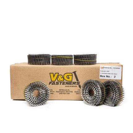 V&G FASTENERS 6TX 2" X .099'' COIL NAILS SCREW SHANK